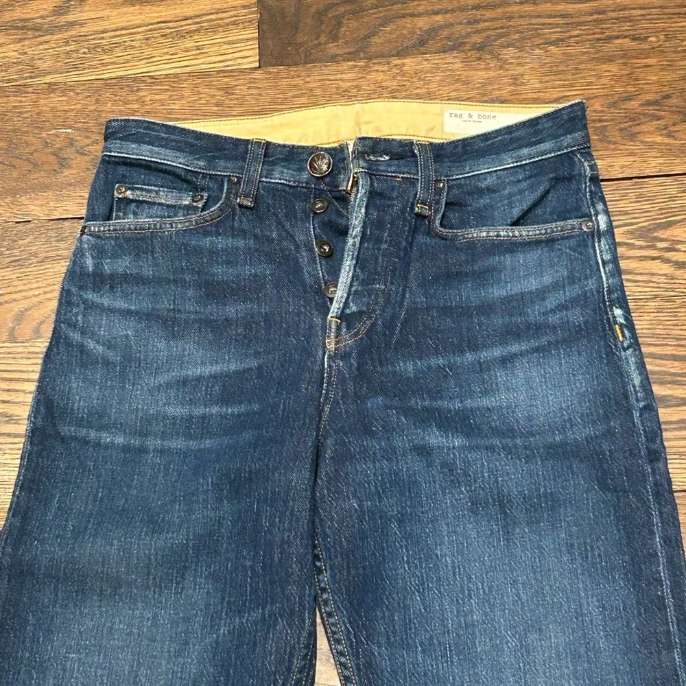 Rag & Bone Straight Leg Button Fly Cropped Jeans - Picture 3 of 9